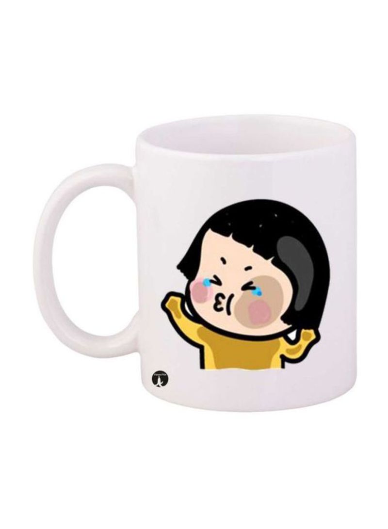 RKN Printed Mug White/Black/Yellow Standard Size