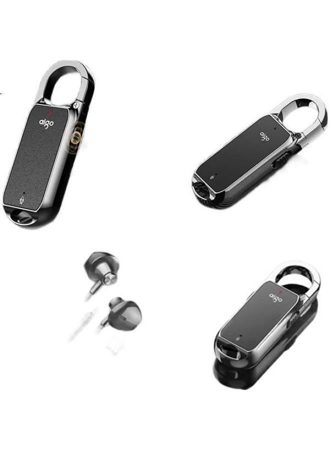 Aigo R2203 8Gb Voice Recorder, One-Button Recording, Smart Business Recorder, Professional Recording, High-Definition Noise Reduction, For Study, Meetings, Interviews, Black - Image 2