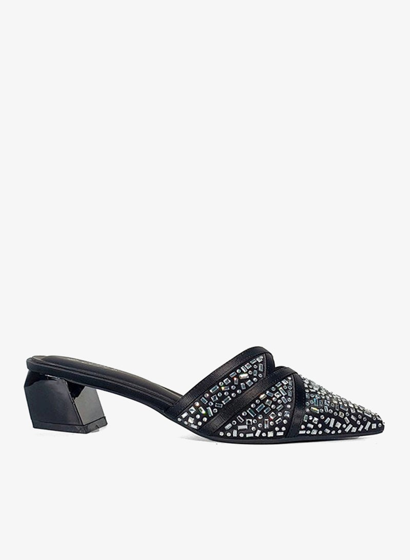 Cuple Womens pointed-toe block heel mules - Image 2