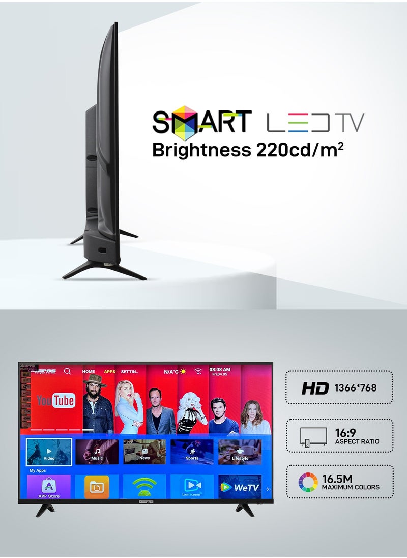 GEEPAS 42" Android Smart LED TV -Frameless, 1080 Full HD, Android 13, Color Temperature Adjustment, Progressive Scan, 2 USB & 2 HDMI Port, Headphone Jack, Remote Controller, Slim LED, 1 GB RAM  - Image 5