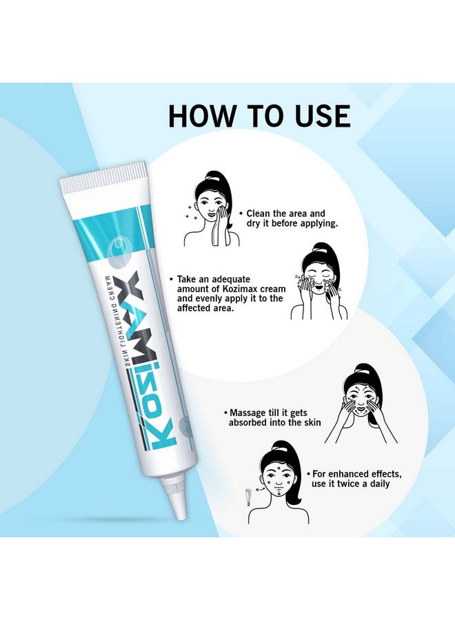 Kozimax Skin Lightening Cream (9 Gm) : Pack Of 3 - Image 4