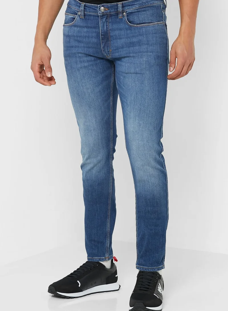 HUGO Light Wash Slim Fit Jeans