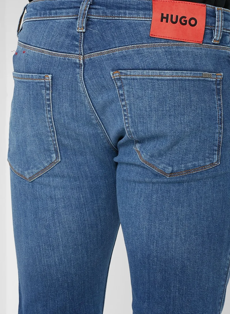 HUGO Light Wash Slim Fit Jeans