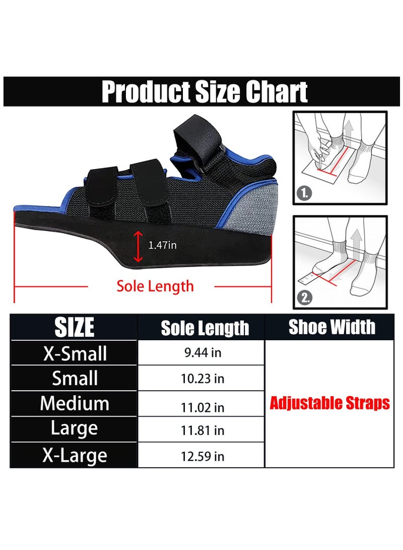 Zikra Post-op Shoes for Broken Toe Lightweight Shoes Medical Orthopedic Foot Brace Off-loading Healing shoe for Foot Surgery, Large - Image 2