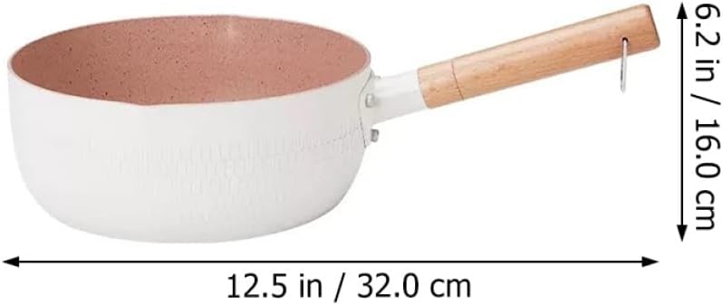 Japanese Yukihira Saucepan 1.5l Non-stick Mini Milk Pot 16cm for 1-2 People Gas and Electric Stove Compatible Cooking Sauce Pan Random Color - Image 2