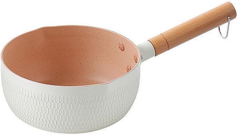 Japanese Yukihira Saucepan 1.5l Non-stick Mini Milk Pot 16cm for 1-2 People Gas and Electric Stove Compatible Cooking Sauce Pan Random Color - Image 1