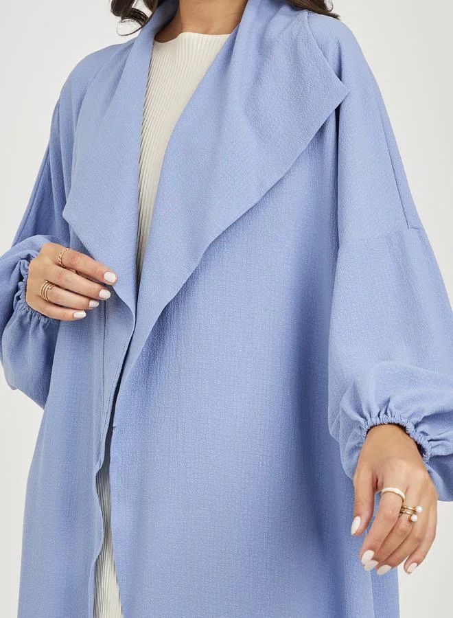 Styli Oversized Maxi Length Textured Kimono