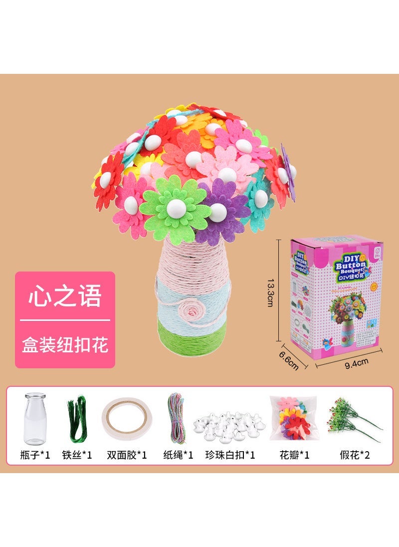 Teachers Day DIY Craft Kit for Kids The words of the Heart 30 + two leaves [boutique boxed]]