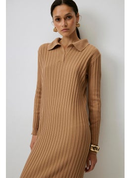 Touche Polo Neck Knitwear Dress  - Image 3