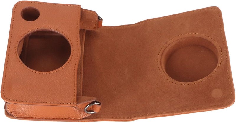 Brown Mini Camera Bag Lightweight Adjustable Shoulder Strap Easy Access For Photography - Image 1