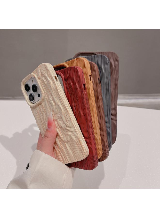 اس-توب جراب لهاتف iPhone 14 Pro Max جراب هاتف TPU مطوي من الخشب - Image 3