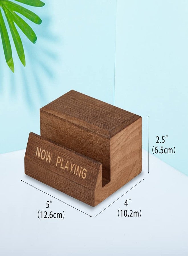 DIDUDIDU Vinyl Record Holder Display Stand - Tabletop Now Playing Album Cover Holder - Now Spinning Record Rack - Single CD Stand LP Display Shelf - Wooden Vinyls Records Storage Organizer - Modern Home Decor - Image 4