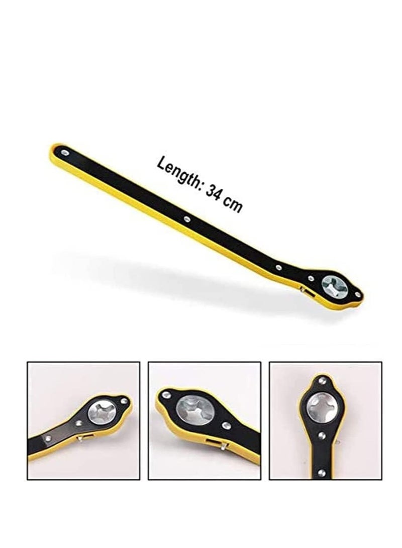 34cm Car Jack Wrench – Effort-Saving 0.6cm Thick Metal Handle (2cm Diameter), Quick-Lift Garage Jack Wrench for Small Cars, SUVs, and Pickup Trucks multicolour  - Image 2