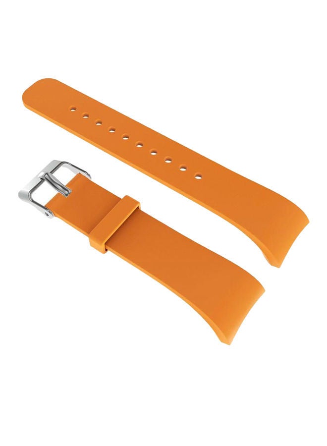 NIBEMINENT Silicone Band For Samsung Gear Fit 2 Orange