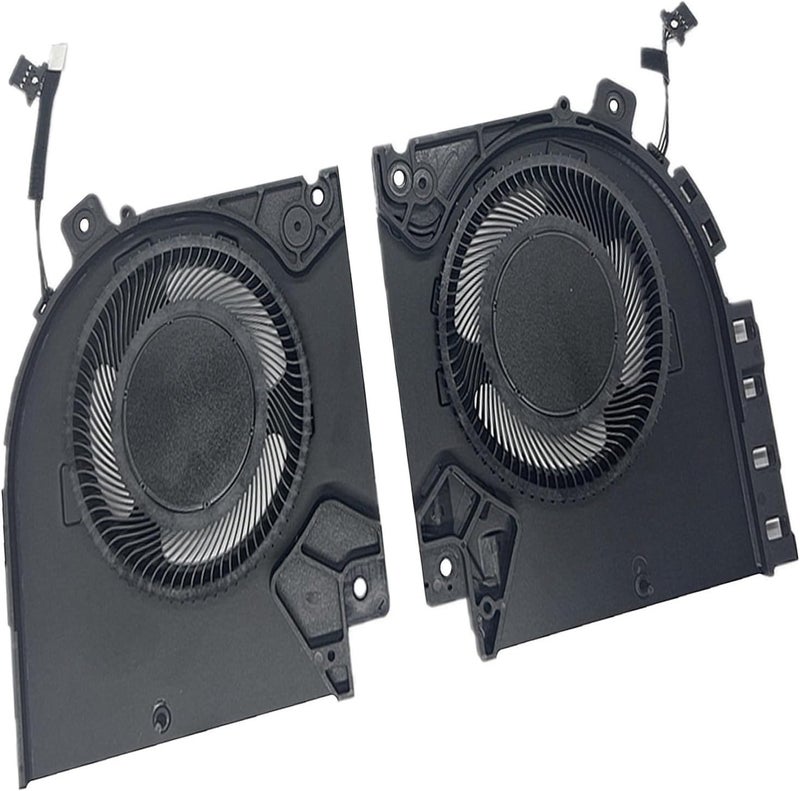 مروحة تبريد وحدة المعالجة المركزية ووحدة معالجة الرسومات لـ Dell Alienware X15 R1، مبرد RTX30 ND85C37 ND85C38 082VD4 0V0G61 82VD4 V0G61 6.2CFM قطع غيار اللابتوب (زوج مروحة) - Image 2