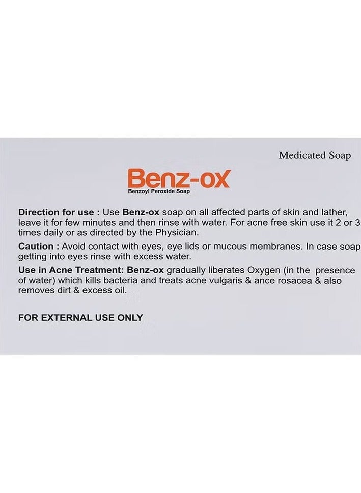 Bill Blass Benz-ox Benzoyl Peroxide Soap For Acne Treatment & Oily Skin 100 g - Image 3