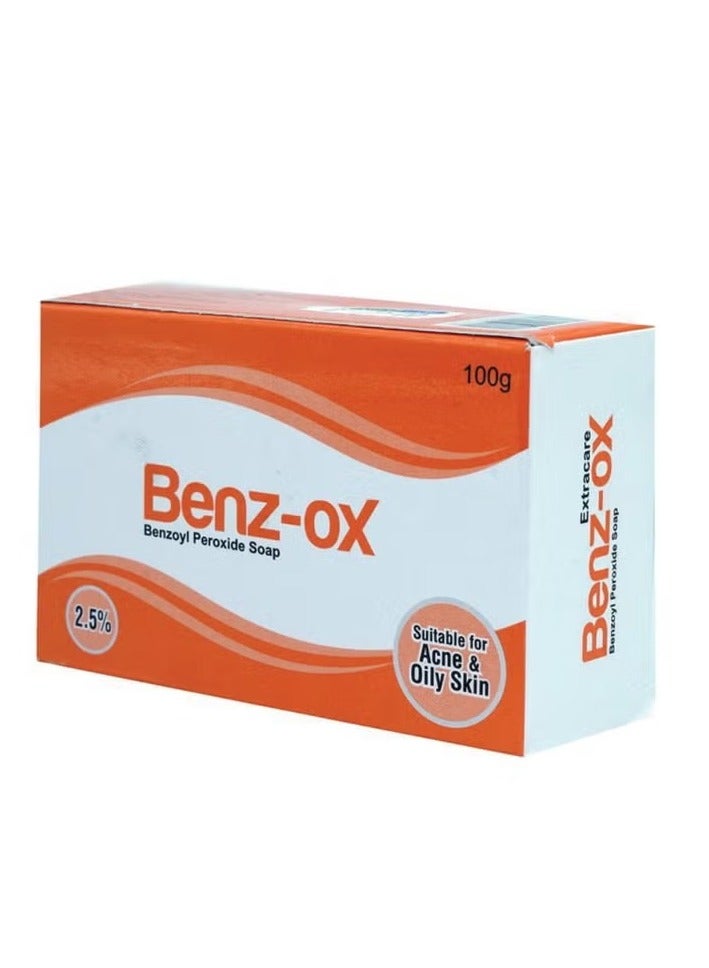 Bill Blass Benz-ox Benzoyl Peroxide Soap For Acne Treatment & Oily Skin 100 g - Image 2