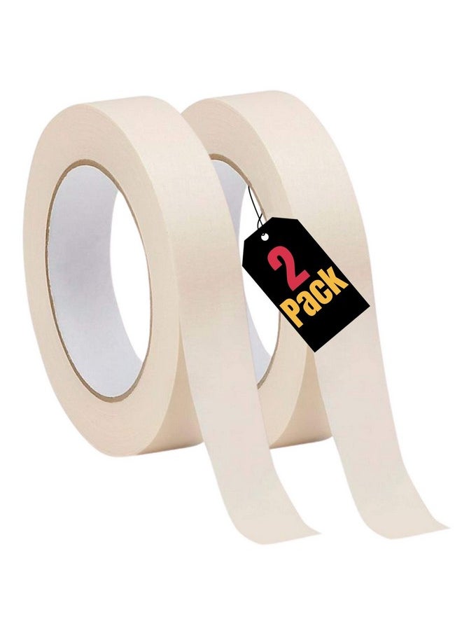 1InTheOffice Masking Tape 1 Inch, General Purpose Masking Tape,0.94-Inch By 60.1-Yards, 3" Core, (2/Pack)  - Image 1
