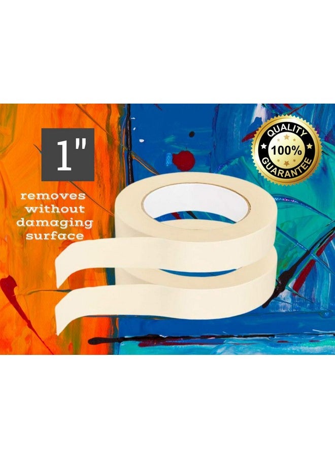 1InTheOffice Masking Tape 1 Inch, General Purpose Masking Tape,0.94-Inch By 60.1-Yards, 3" Core, (2/Pack)  - Image 4