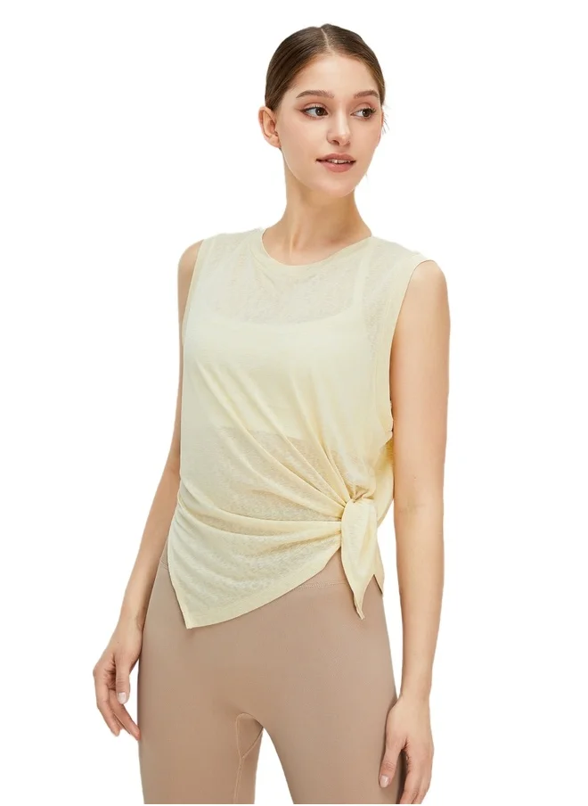 كون.يوغا Womens Tank Top Round Neckline Shirt