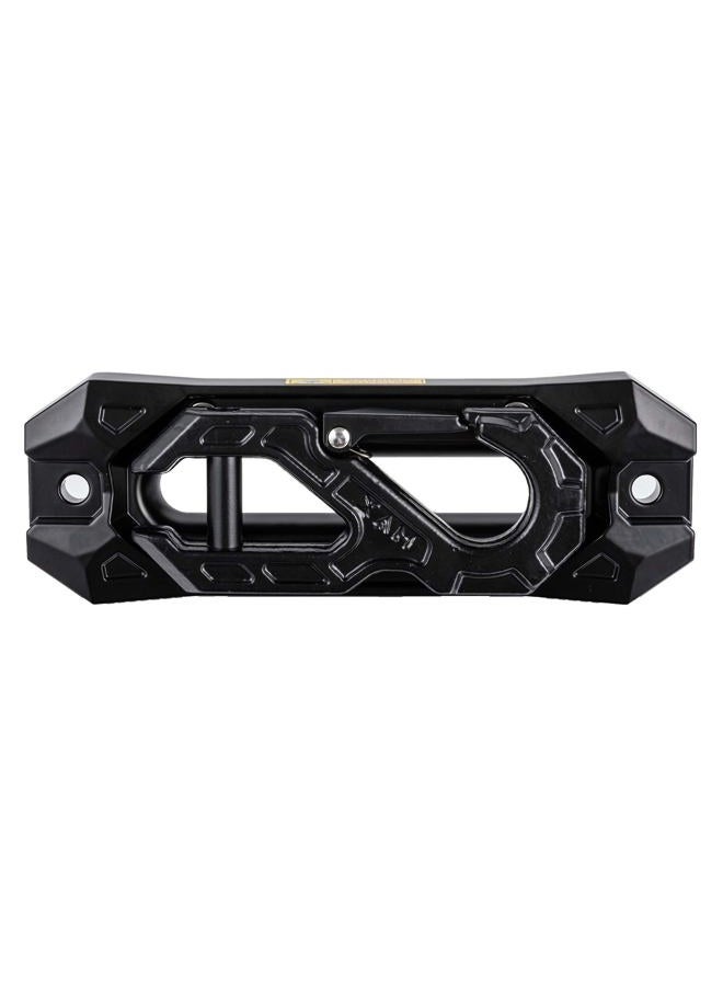 SINOKING Winch Fairlead with Tow Hook, Aluminum Hawse Fairlead with Grade 80 Forged Steel Winch Hook, 45000lb Break Strength Winch Fairlead Hook Set for Off-Road Vehicle Recovery, Black and Black - Image 1