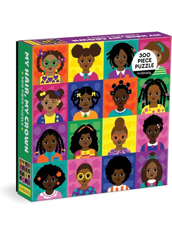 MudPuppy My Hair, My Crown 300 Piece Puzzle 