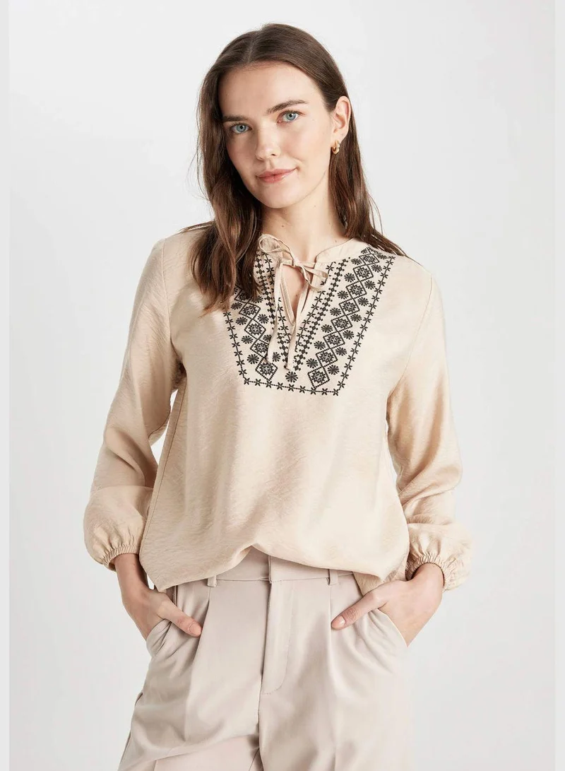 DeFacto Woman Woven Long Sleeve Blouse