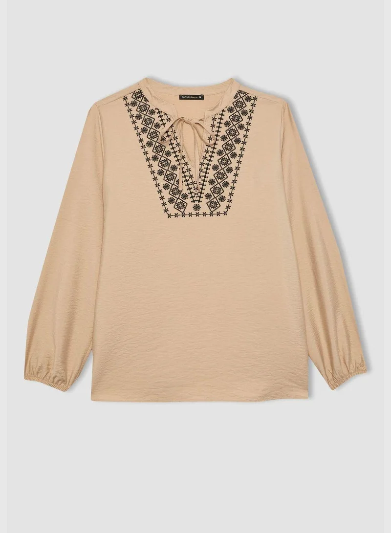 DeFacto Woman Woven Long Sleeve Blouse