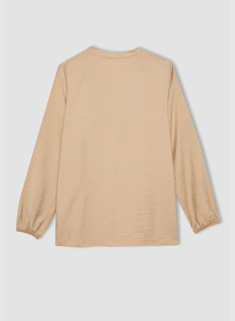 DeFacto  Woman Woven Long Sleeve Blouse  | Best Price UAE