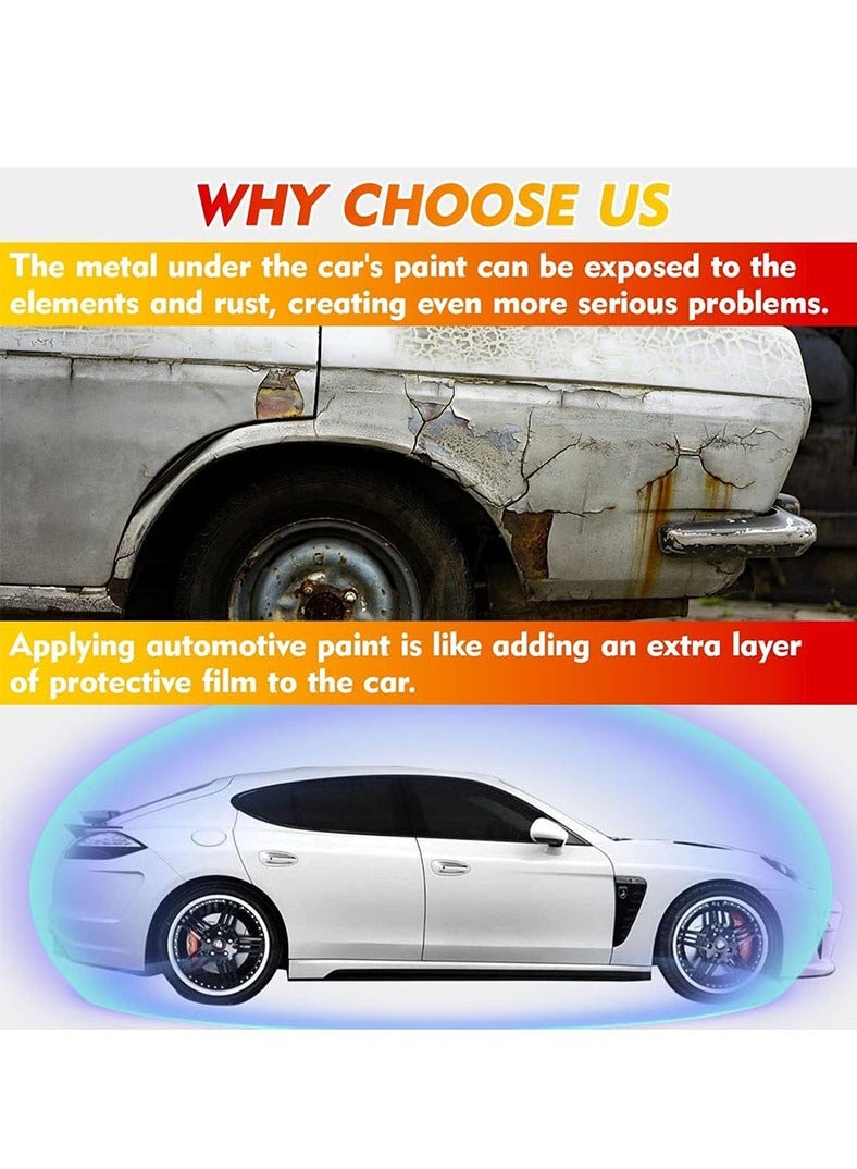 Muyixin Touch Up Paint for Cars/ Motorcycle, White Car Paint Touch Up, Car Paint Scratch Repair, Auto Paint Repair Pen, Professional Seamless Coverage - Image 2
