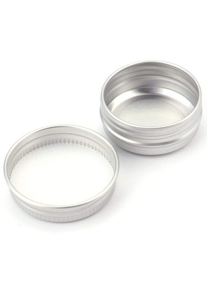 96 Pack Of 0.5 Oz/15Ml Mini Round Tins With Screw Lids Aluminum Empty Tins Metal Storage Tin Jars Spice Containers Travel Tin Cans