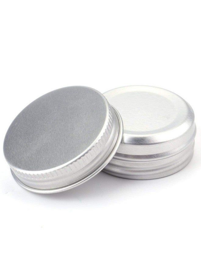 96 Pack Of 0.5 Oz/15Ml Mini Round Tins With Screw Lids Aluminum Empty Tins Metal Storage Tin Jars Spice Containers Travel Tin Cans