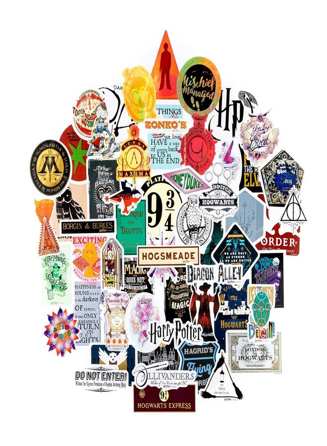 Conquest Journals Harry Potter Wizarding World Vinyl Stickers, Set of 60 Unique Stickers Including 5 Holograms, Waterproof and UV Resistant, Great for All Your Gadgets, Potterfy All The Things - Image 1