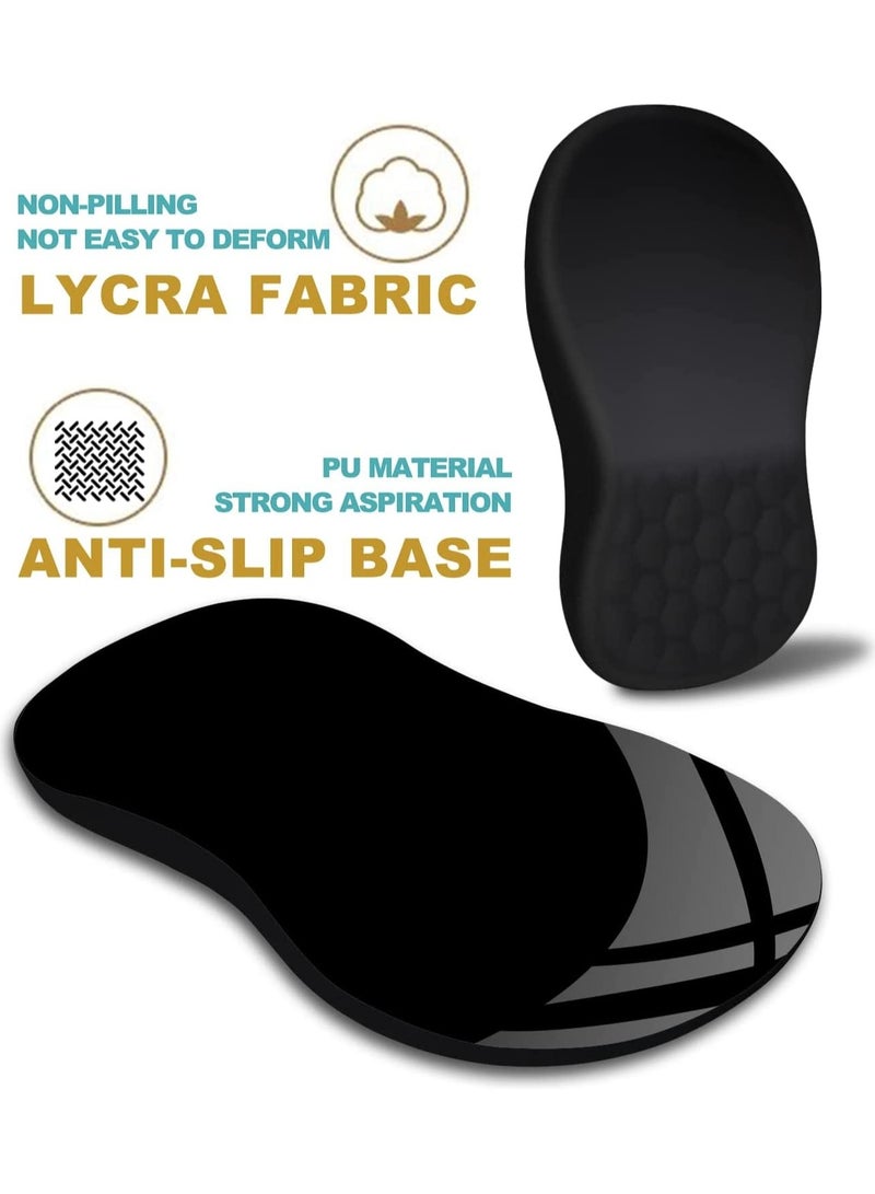 erorex Mouse Pad Wrist Support Ergonomic Pain Relief Keyboard Rest Comfortable Memory Foam With Non-Slip PU Base Mouse Pads For Desk Computer Keyboard Home Office (Round) - Image 5