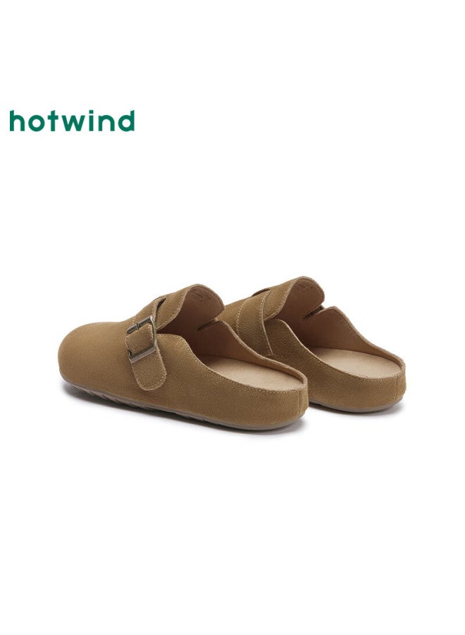 Hotwind Mall Matching Women's Shoes, Versatile Birkenstock-style Shoes, Spring New Casual Slip-on Loafers, Commuter Dual-wear Mule Shoes - Image 2