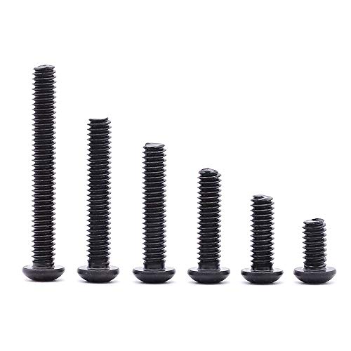 EASTLO M5 x 12mm (100 pcs) Button Head Socket Cap Screws Bolts, Grade 10.9 Alloy Steel, Black Oxide Finish, Full Machine Thread - Image 5