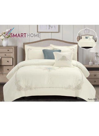 Embroidered two-sided quilt set, two-sided mattress, consisting of 6 pieces, quilt with 6-piece filling, 100% microfiber, quilt size 240 x 260 cm - pzsku/ZB6C2DC57EBC9FDAD0CE8Z/45/_/1721114173/87fc0a4c-4790-40a6-ae82-bde9a8cbe722