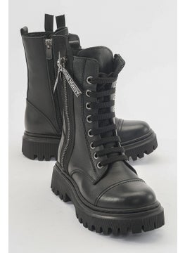 Mnpc Girl Black Leather Anatomical Boots  - Image 4