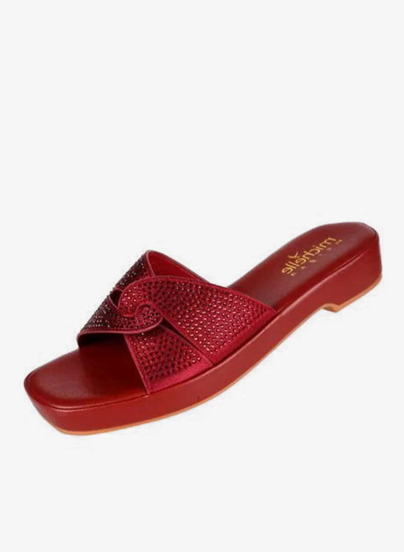 Michelle Morgan Bordo 092-2792 Michelle Morgan Ladies Fashion Heeled Sandals 314ZD61J  Bordo for Women | Best Price UAE