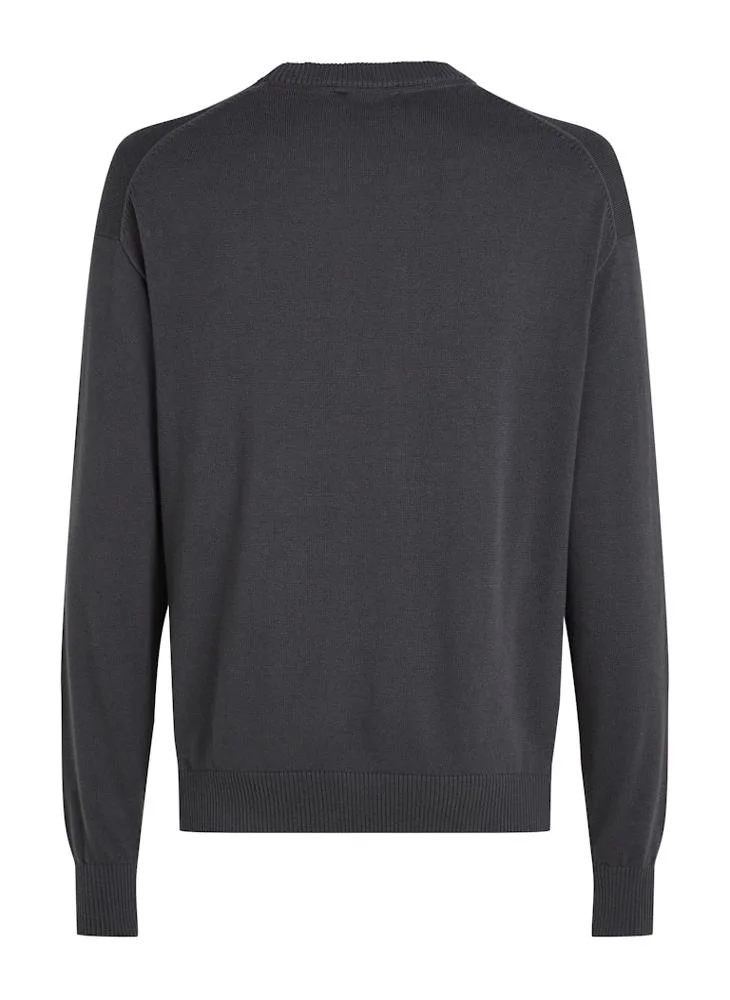 كالفن كلاين جينز Logo Print Crew Neck Sweater