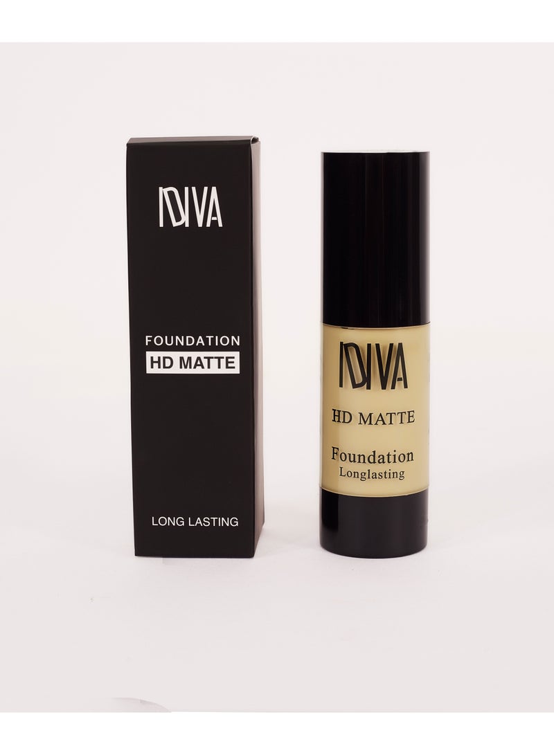 IDIVA HD Matte Foundation, Full Coverage, Long Lasting up to 16 H - Image 1