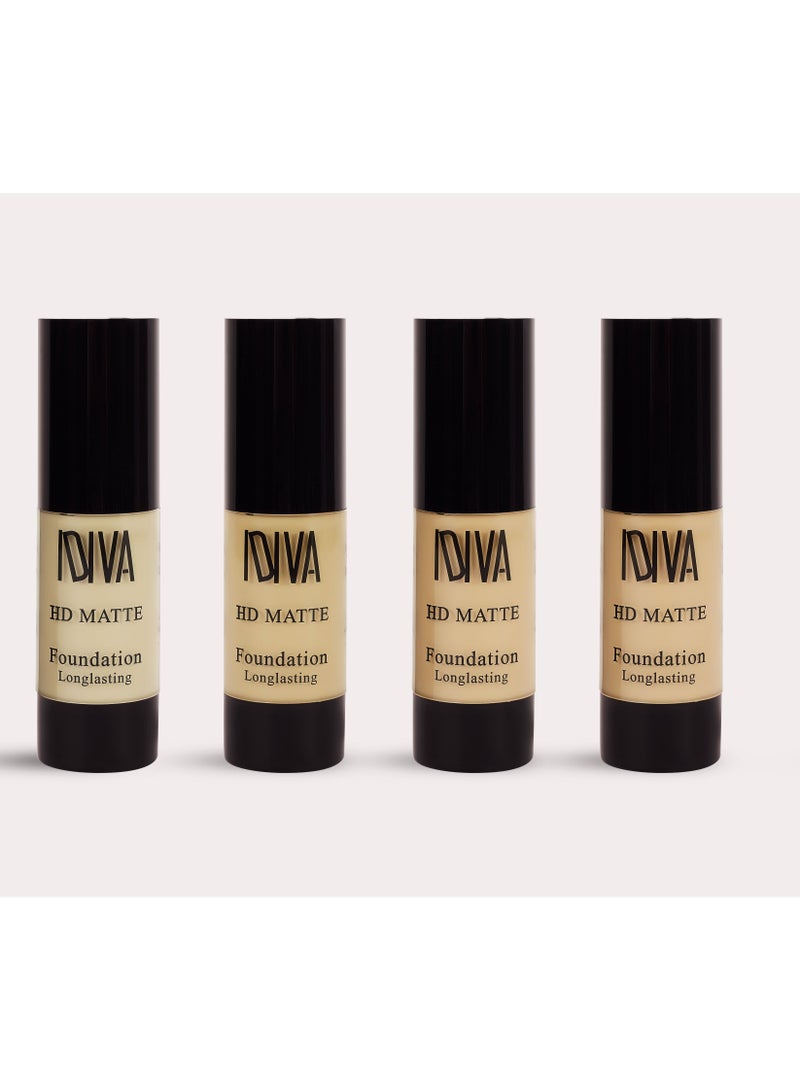 IDIVA HD Matte Foundation, Full Coverage, Long Lasting up to 16 H - Image 3