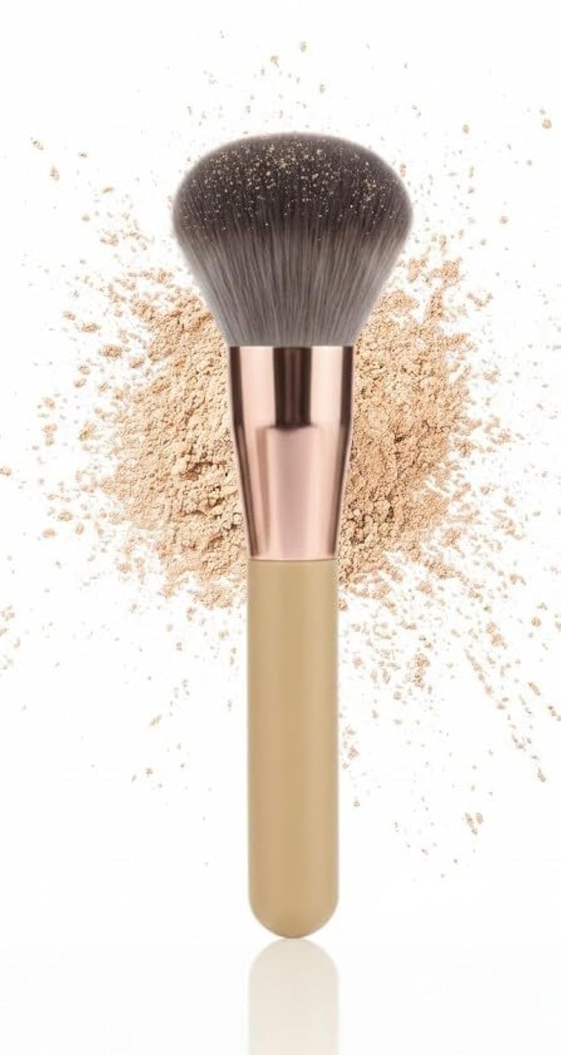 Blush Powder Makeup Brush for Blush & Bronzer, Works Best With Powder,1PC- brown color