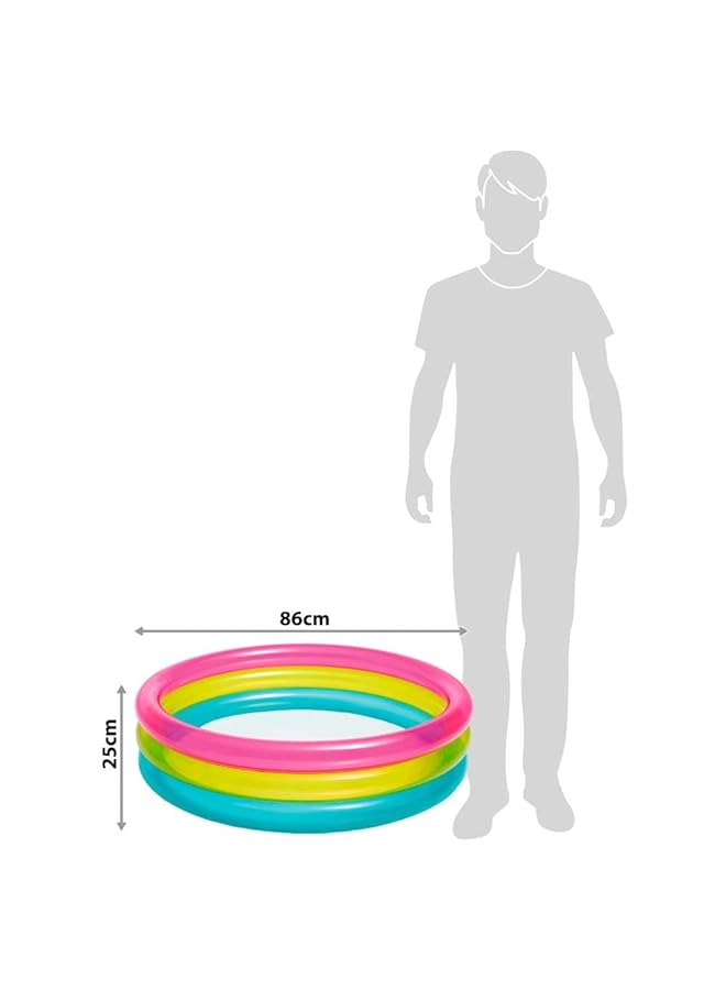 انتكس مسبح قوس قزح متعدد الألوان للأطفال 57104 - Image 4