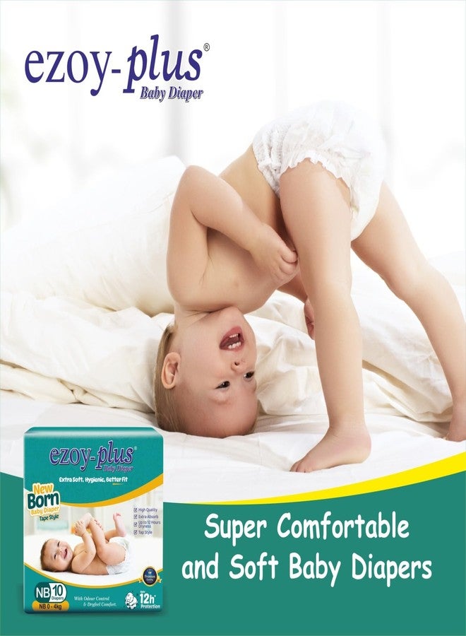 Ezoyplus New Born Baby Diapers Tape Style (0-4kg) | 12 Hours Dryness | Extra Soft & Hygienic | Newborn Diapers 100 Count - Image 3
