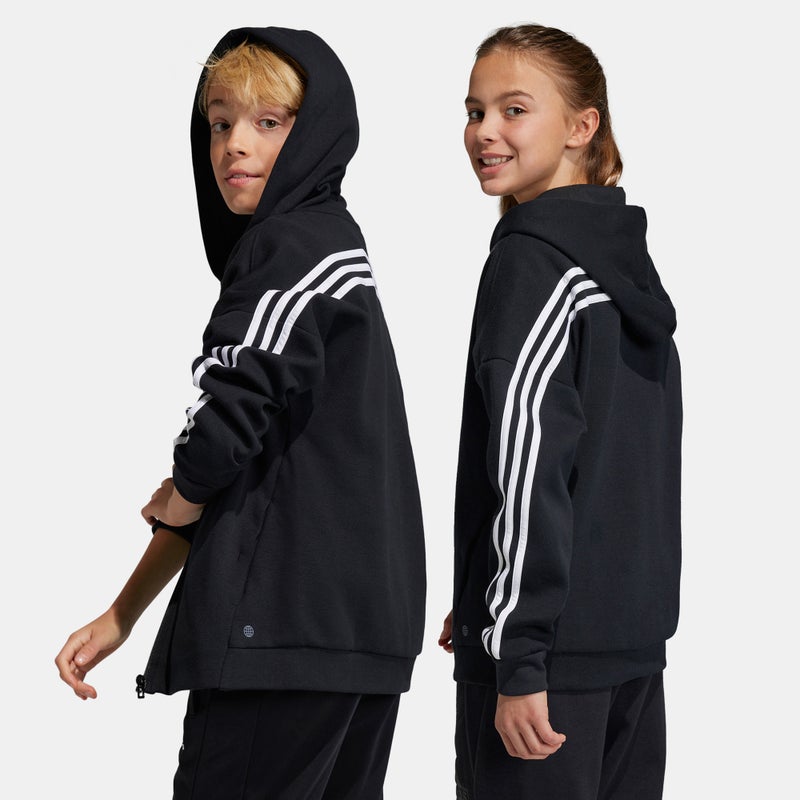 Adidas Kids' Future Icons 3-Stripes Full-Zip Hoodie (Older Kids) - Image 2