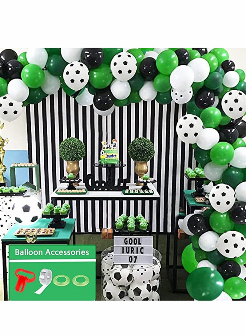 Soccer Party Decorations Supplies, 94pcs, Sports Theme, Sports Theme Supplies, Banner, Cake Toppe  - Image 1