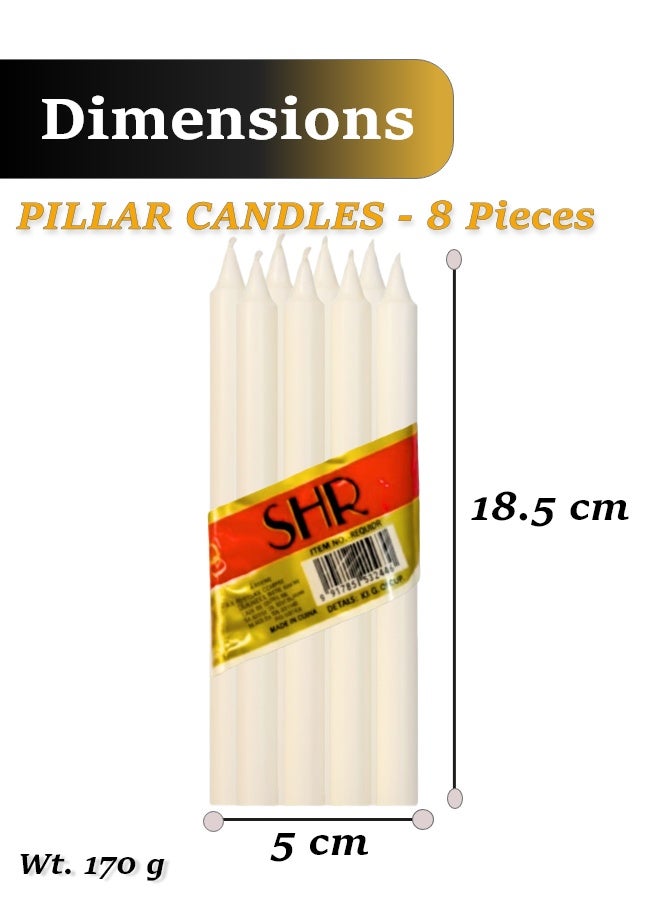 Feelings Pillar Candle 8Inch 8Pc - Image 2