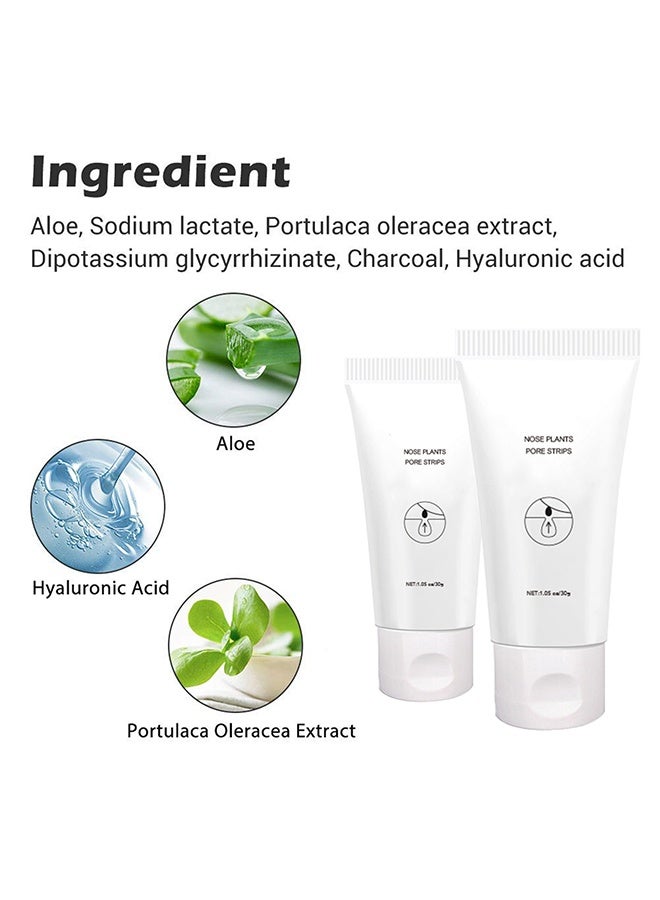 VERONNI Nose Plants Pore Strips,Blackhead Remover Mask - 3 In One Nose Black Head Remover Peel Off Facial Mask, Deep Purifying Nose Cleaner with Brush and 60pcs Paper Plants Pore Nose Strips - Image 3