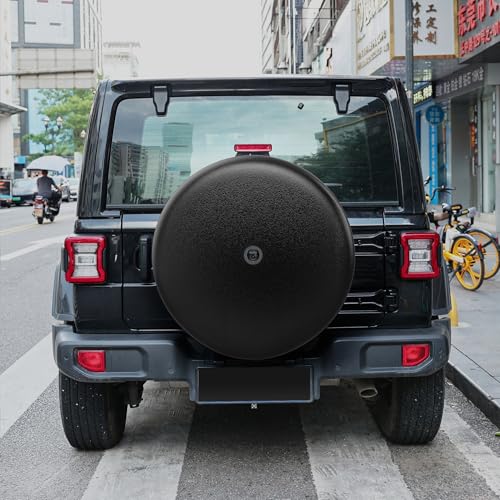 MOONET 33" Tire Cover with Camera Hole, for Jeep Wrangler JL with Back-up Camera, Sport & Sahara (2018-2025), Fits 285/70R17 - Image 2